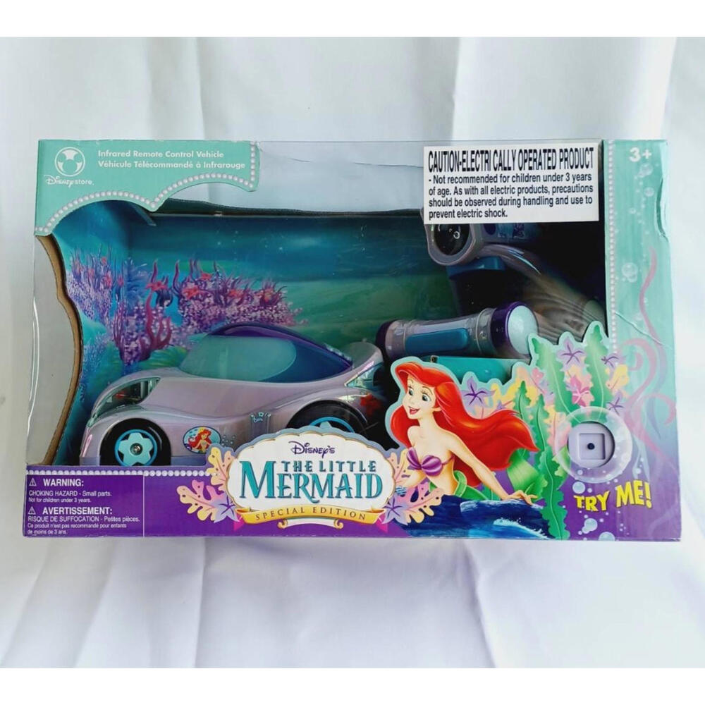 New Sealed 2006 Disney Little Mermaid RC Infrared Remote Control Toy Car‎ Ariel